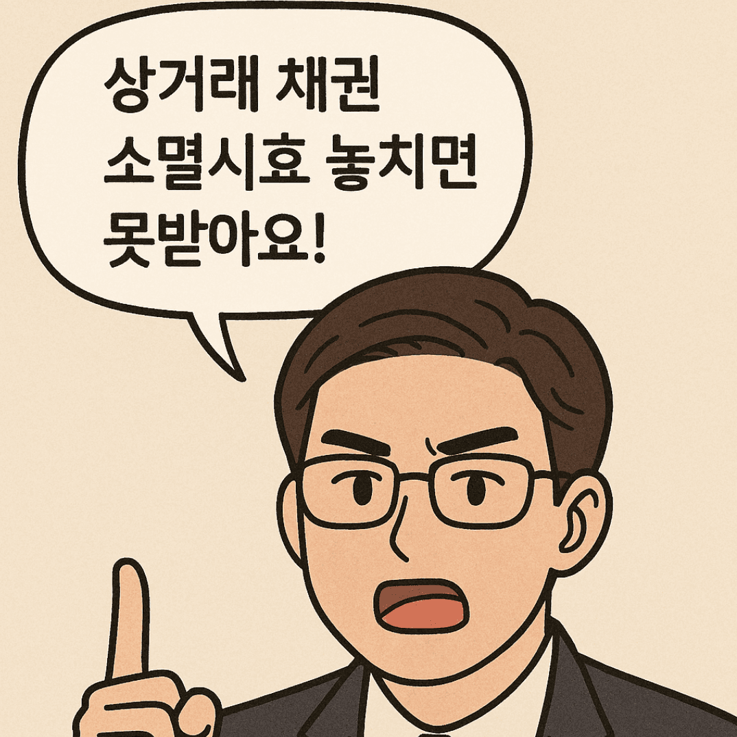 상거래 채권 소멸시효 놓치면 못받아요!