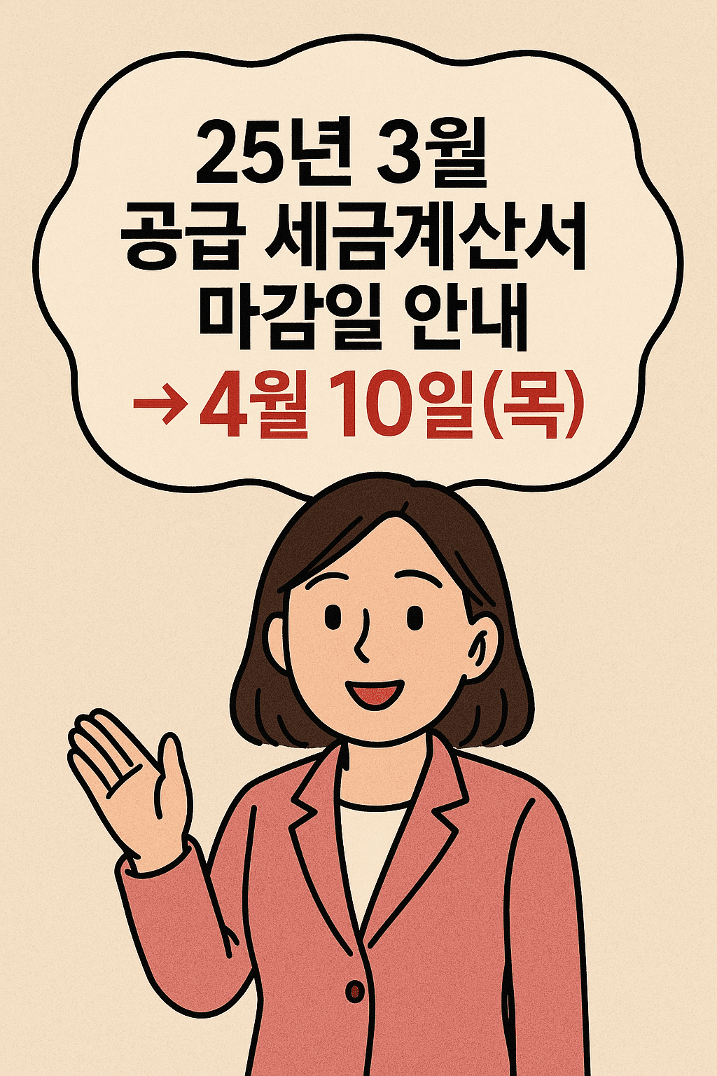 25년 3월 세금계산서 마감일