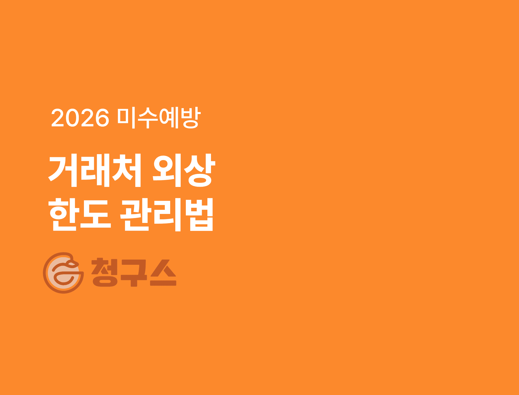 거래처 별 외상 한도(여신) 관리법 — 청구스 하나로 자동화 하는 방법!