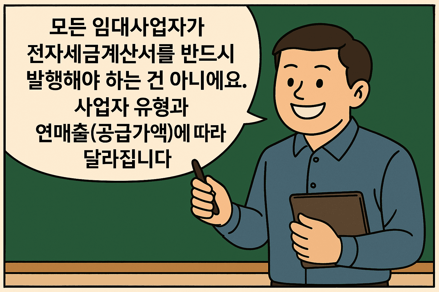 임대사업자 전자세금계산서 필수 유형