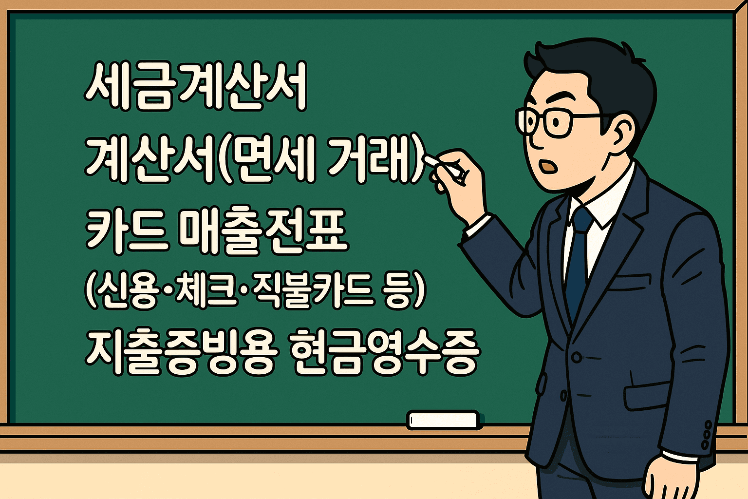 적격증빙 4가지