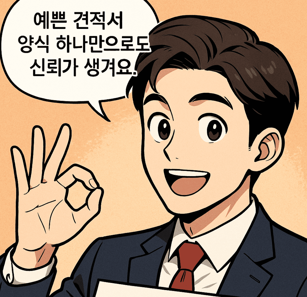 예쁜 견적서의 중요성