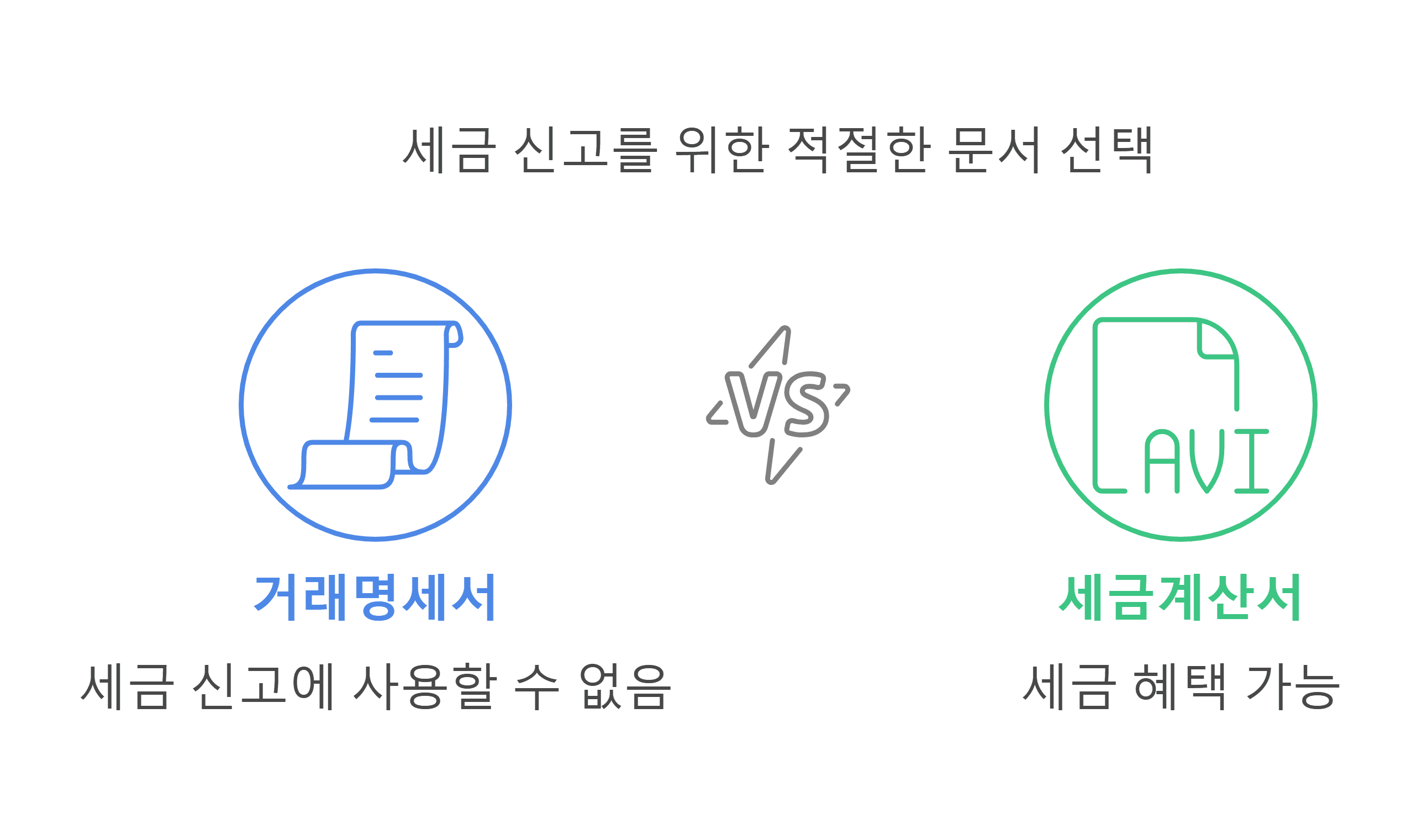 거래명세서 세금계산서 차이