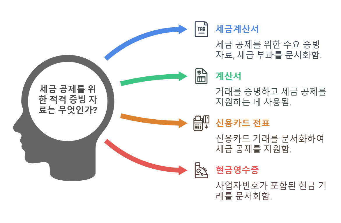 적격증빙의 4가지 종류